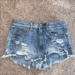 Light Wash American Eagle Jean Shorts